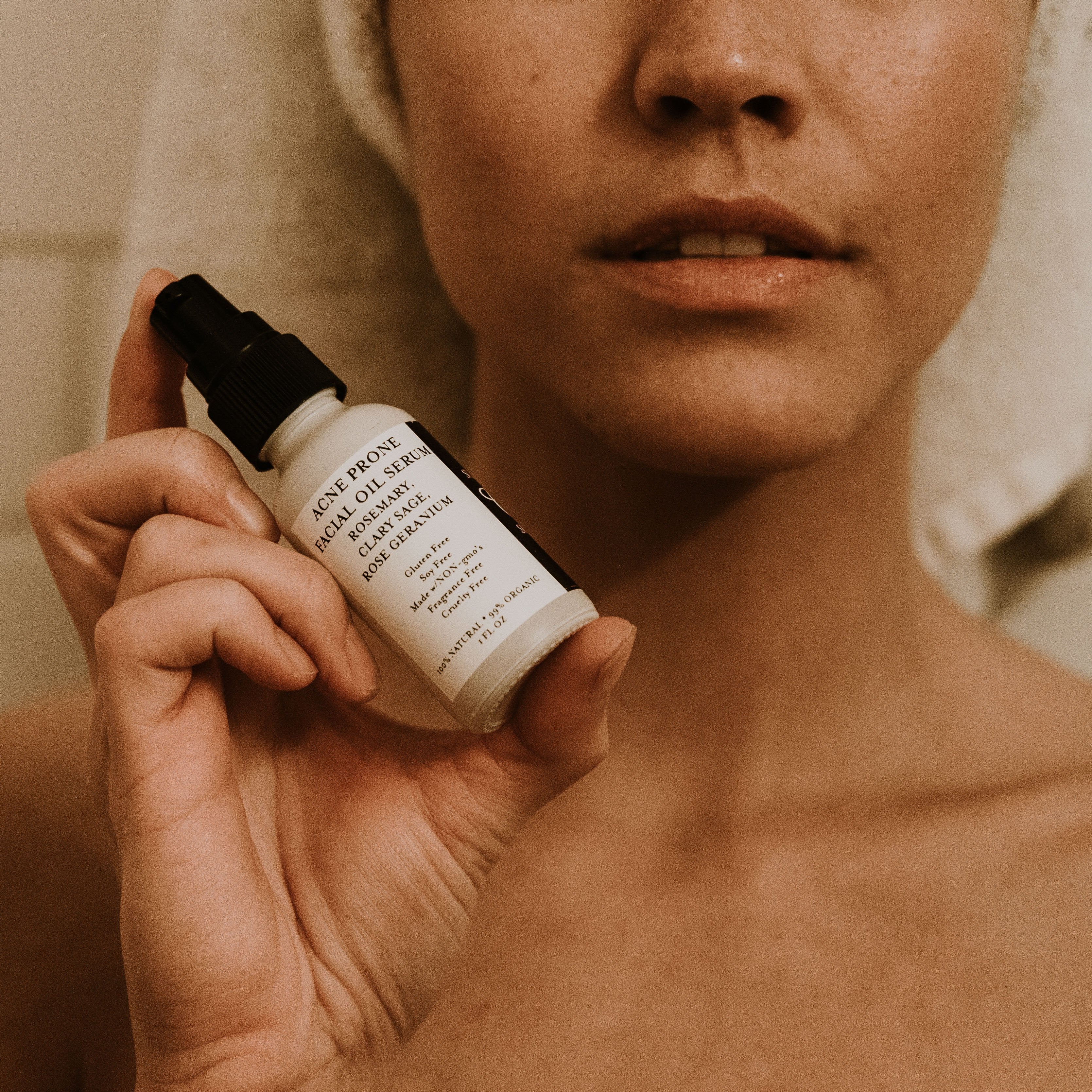 acne prone facial oil serum all-natural skin care