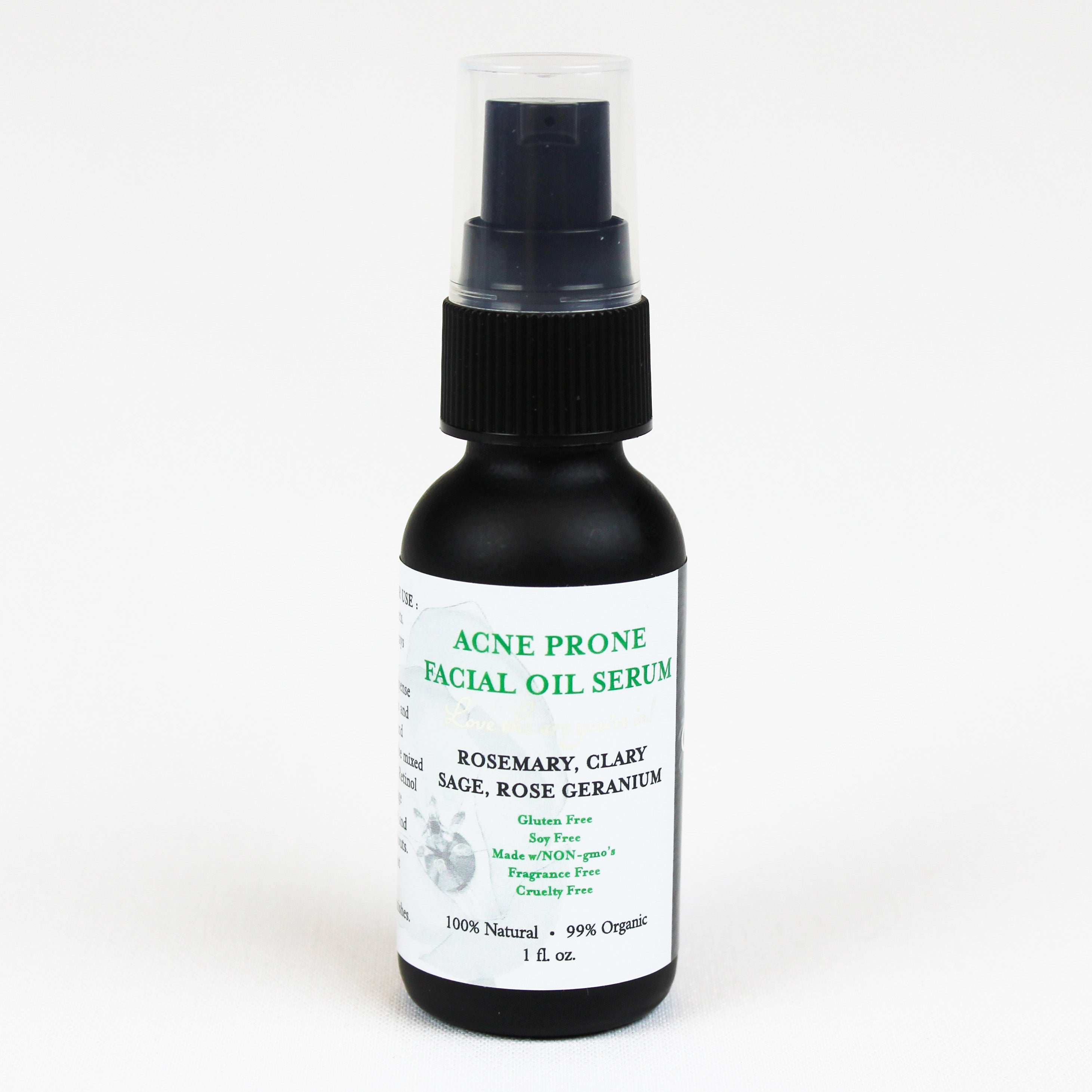 acne prone facial oil serum all-natural skin care
