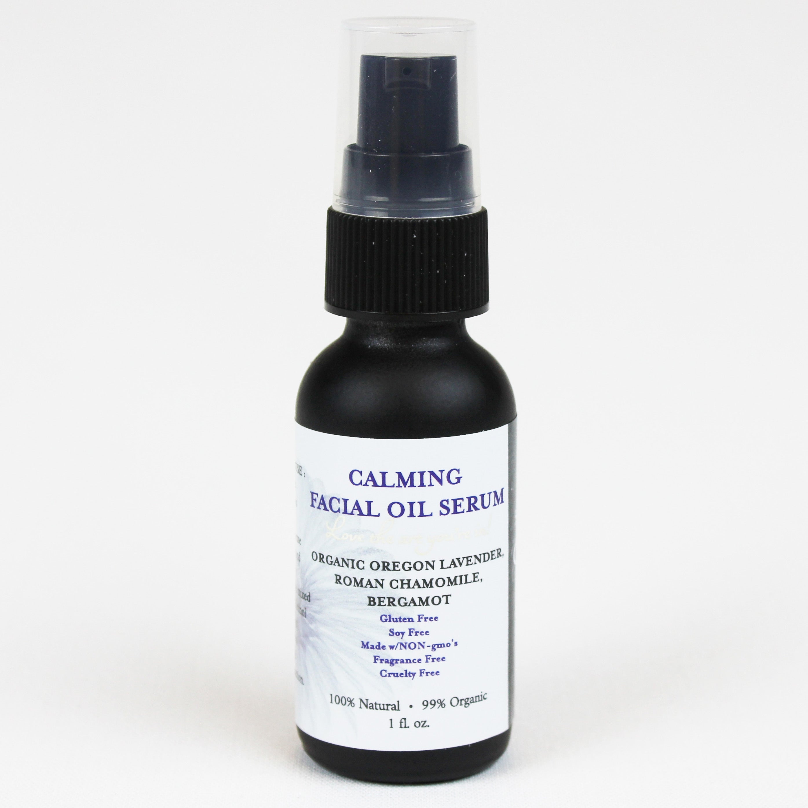 calming all-natural facial oil serum